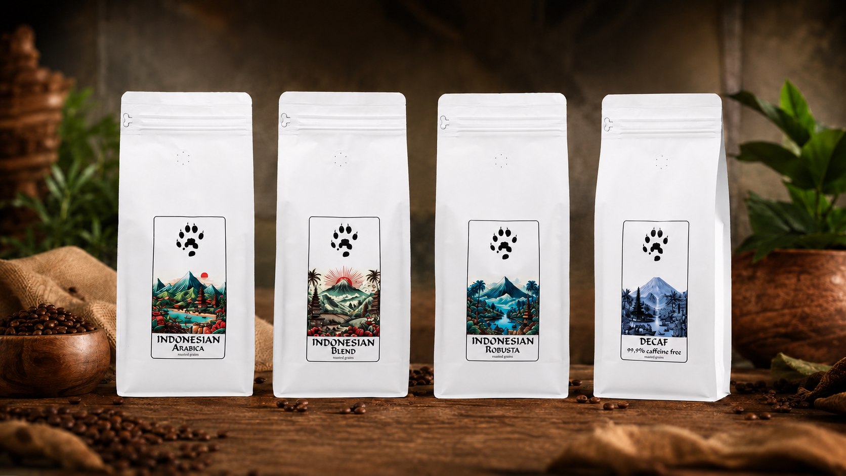 4 види кави від бренду LUWAK